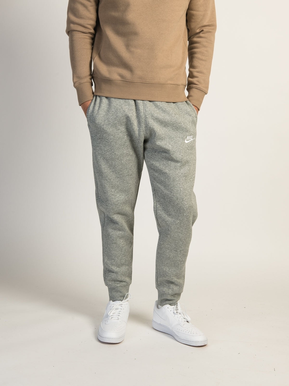 Nike Men's Grey Sportswear Club Fleece Joggers Small Pockets Sweat Pants